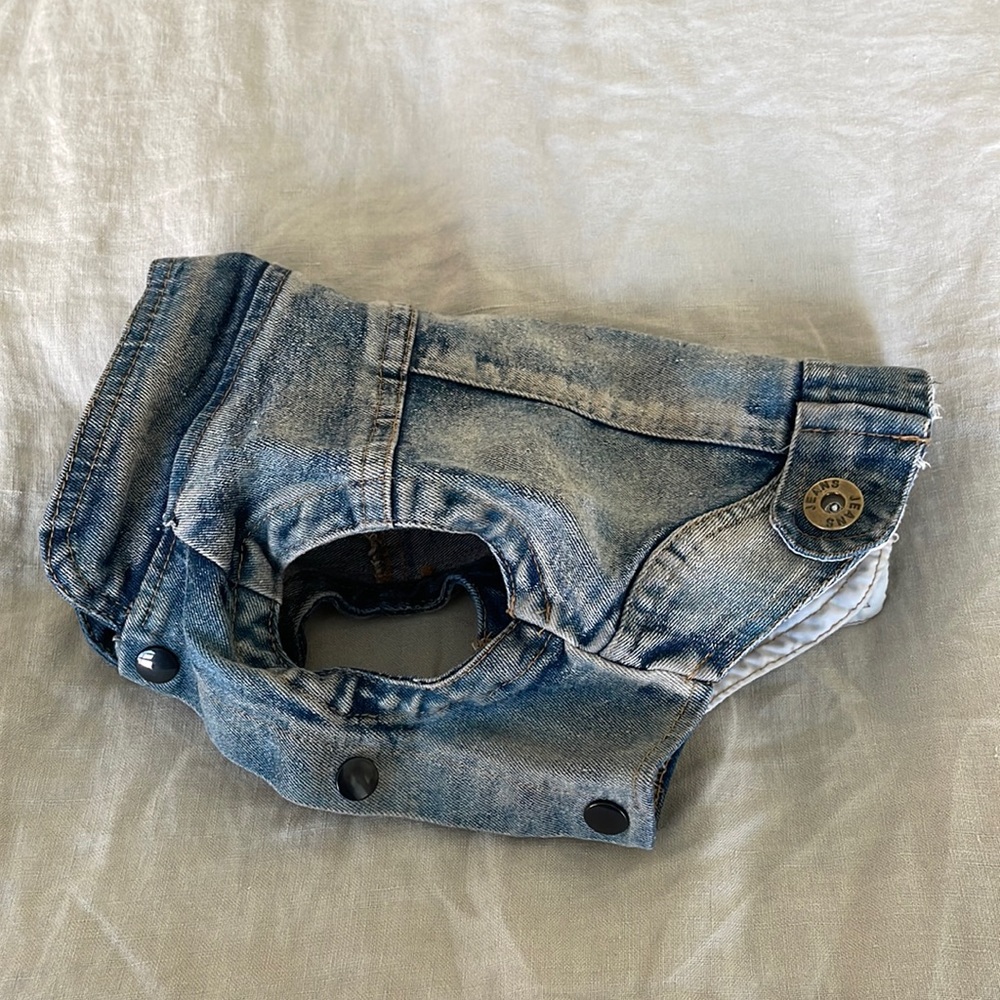 Denim Dog Vest